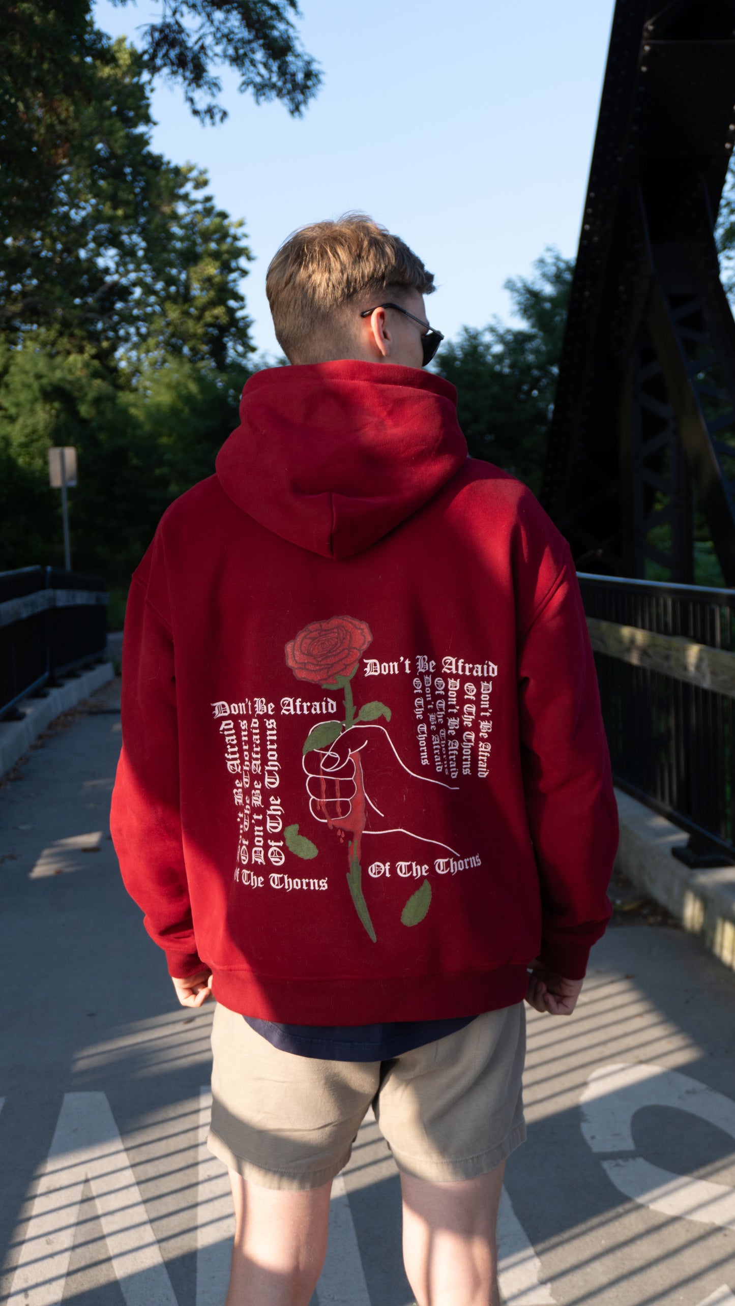 Red "Thorn" Pullover