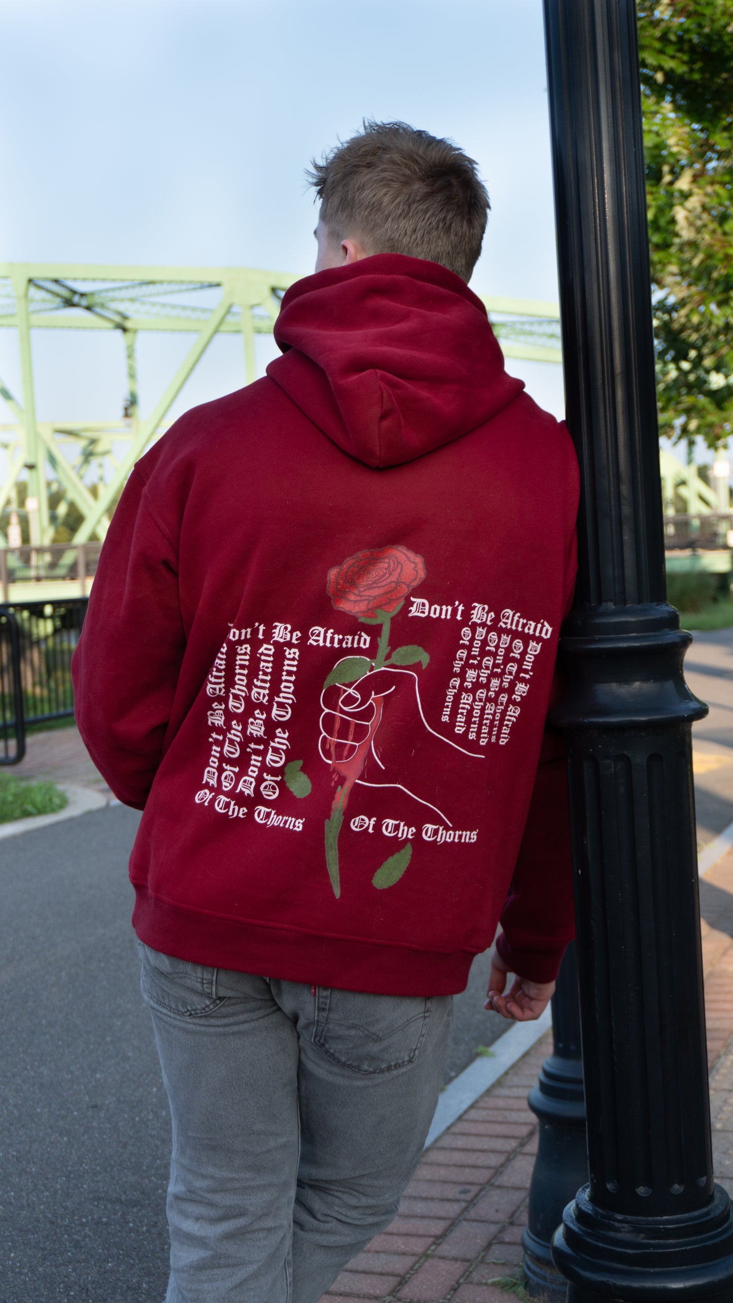 Red "Thorn" Pullover